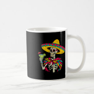 Mexican Skeleton Sombrero Cinco De Mayo Mexican Fi Coffee Mug