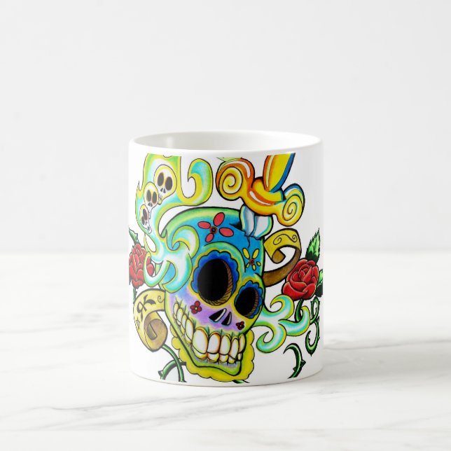 Mexican Skull Coffee Mug (Center)
