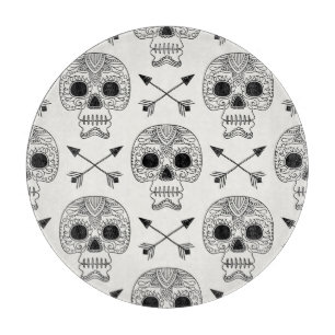 Mexican Skull Day of Dead Cutting Board