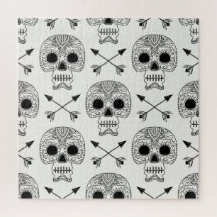 Mexican Skull Day of Dead Jigsaw Puzzle