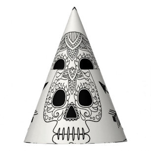 Mexican Skull Day of Dead Party Hat