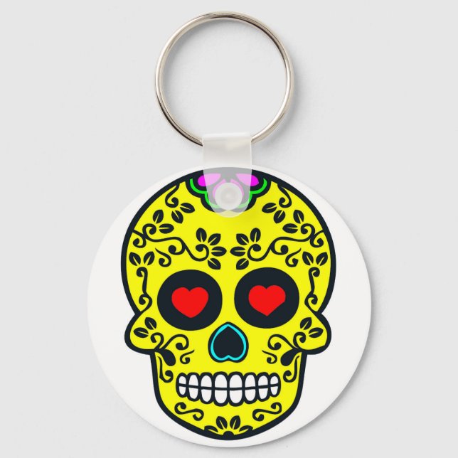 mexican skull  Keychain (Front)