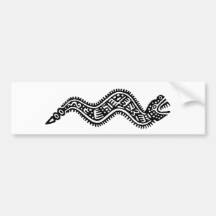 Mexican Snake Bumper Sticker