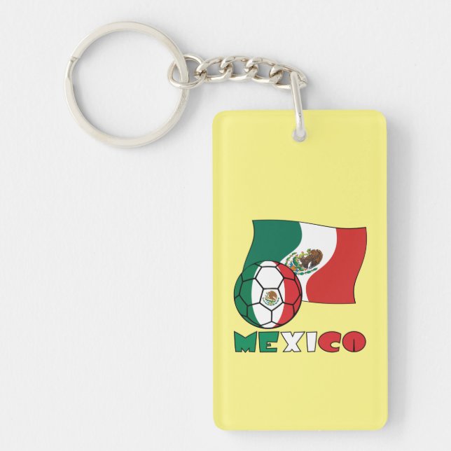Mexican Soccer Ball Key Ring (Front)