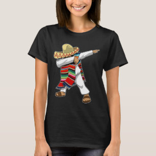 Mexican Sombrero Poncho Dabbing T-Shirt