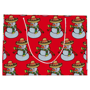 Mexican Sombrero Santa Thunder_Cove Large Gift Bag