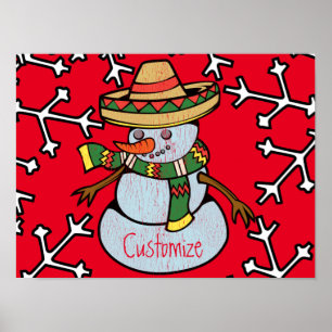 Mexican Sombrero Santa Thunder_Cove Poster