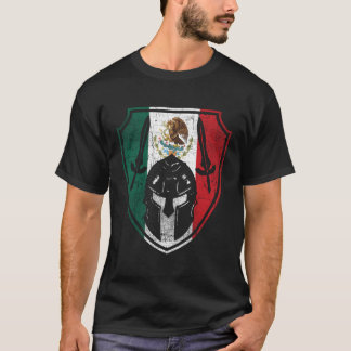 Mexican Spartan Helmet Mexico Pride T-Shirt