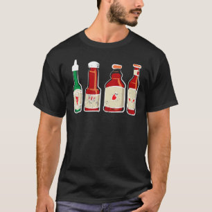Mexican Spicy Hot Chilli Pepper Hot Sauce Happy Ci T-Shirt