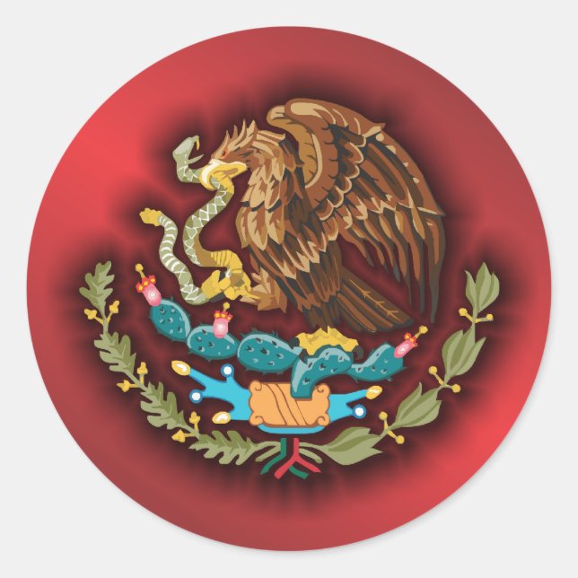 Mexican Steel 2 (red) Classic Round Sticker (Front)