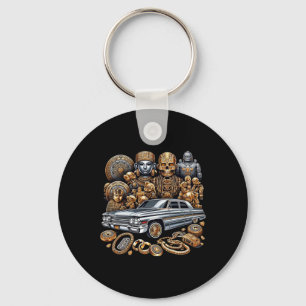 Mexican Street Culture Lowrider Latino Cinco De Ma Key Ring