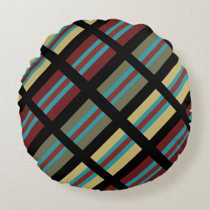 Mexican Stripes Play 2 Round Cushion