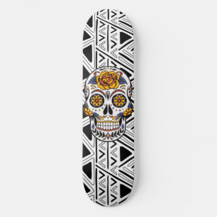 Mexican Sugar Skull Skateboard