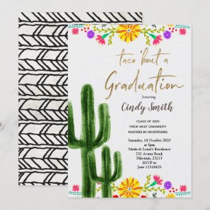 Mexican Taco bout a Graduation Party Invitation