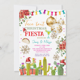 Mexican Taco 'bout Christmas Fiesta Holiday Party Invitation