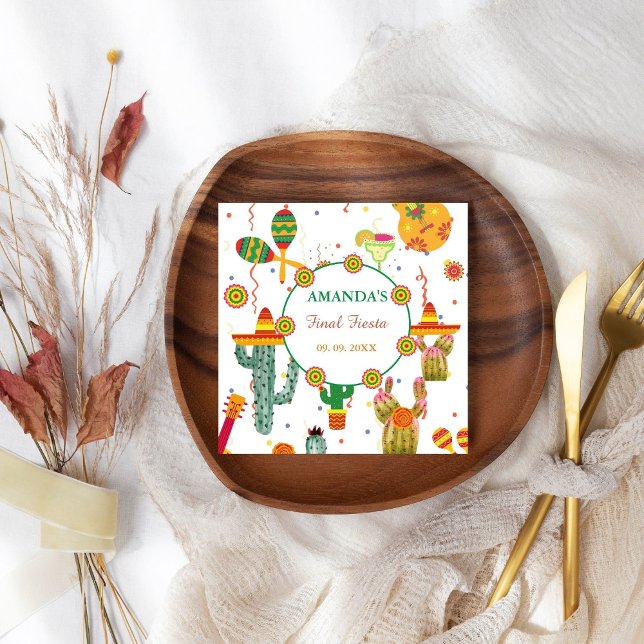 Mexican Taco Bout Love Bridal Shower Party Favour Napkin (Creator Uploaded)