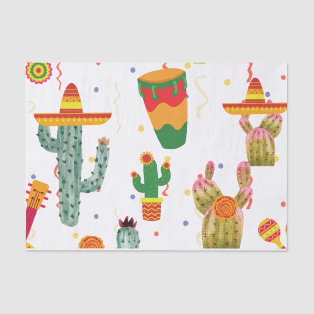 Mexican Taco Bout Love Bridal Shower Party Favour Tissue Paper (Front)
