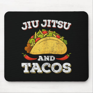 Mexican Tacos Lover Funny Jiu Jitsu BJJ Brazilian Mouse Pad