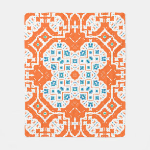 Mexican Talavera: Antique Ceramic Seamless Fleece Blanket