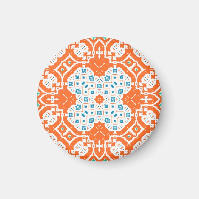 Mexican Talavera: Antique Ceramic Seamless Magnet (Front)