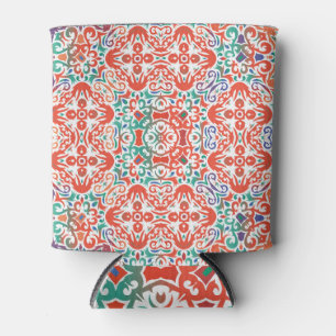 Mexican Talavera: Ethnic Tile Collage. Can Cooler