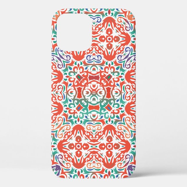Mexican Talavera: Ethnic Tile Collage. Case-Mate iPhone Case (Back)