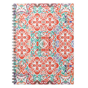 Mexican Talavera: Ethnic Tile Collage. Notebook