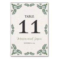 Mexican Talavera Green Floral Minimalist Wedding