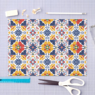 Mexican Talavera Pattern Tissue Paper