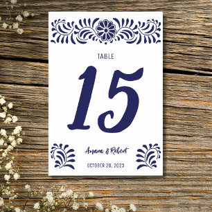 Mexican Talavera  Table Number