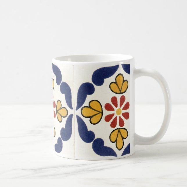 Mexican Talavera Tile Coffee Mug (Right)
