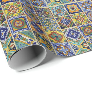 Mexican Talavera Tiles Wrapping Paper