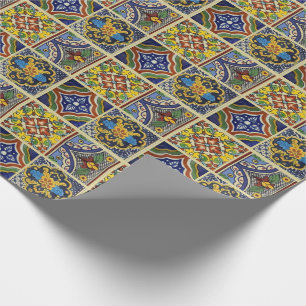Mexican Talavera Tiles Wrapping Paper