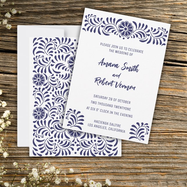 Mexican Talavera wedding invitation (Creator Uploaded)