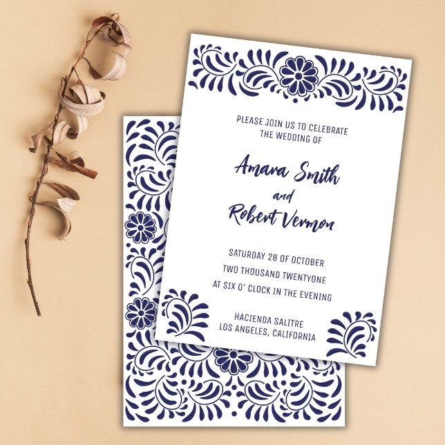 Mexican Talavera wedding invitation (Creator Uploaded)