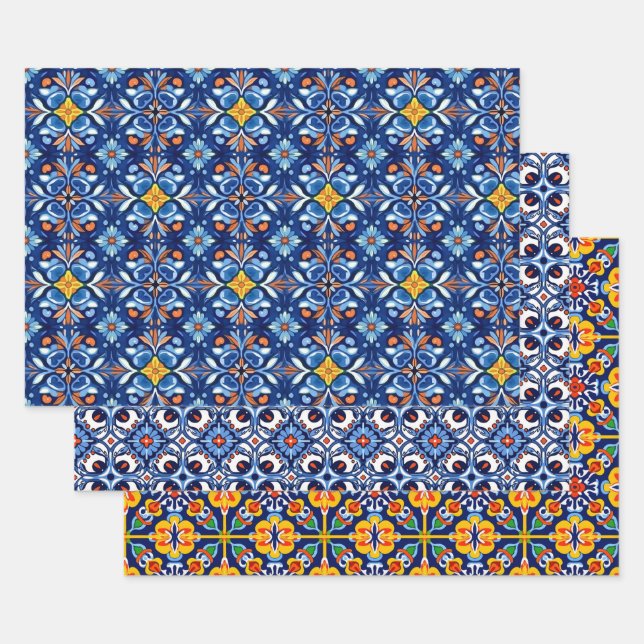 Mexican Talavera Wrapping Paper (Set)