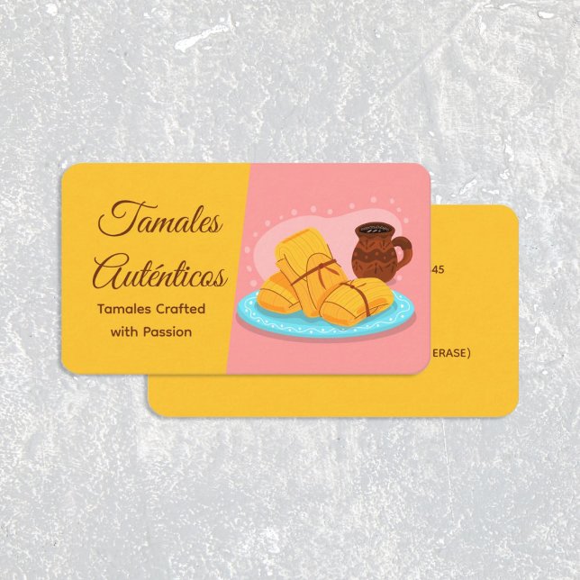 Mexican Tamales Business Card (Mexican Tamales Business Card)