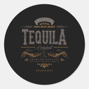 Mexican Tequila Cinco De Mayo Vintage Distressed L Classic Round Sticker