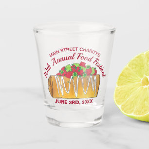 Mexican Tex Mex Food Festival Chimichanga Shot Glass