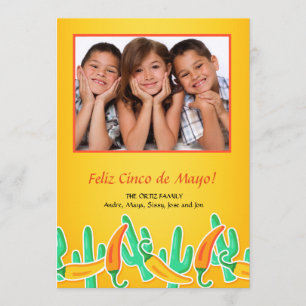 Mexican Theme Photo Invitation