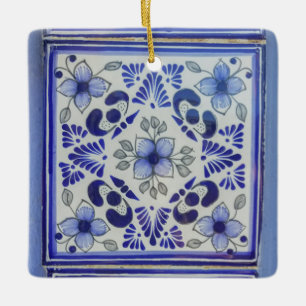 Mexican Tile   Talavara    Mexico Ceramic Ornament