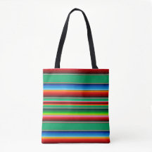 Mexican Traditional Colorful Zarape Tote Bag