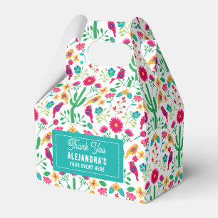 Mexican Traditional Floral Folk Art Bright Colors Favour Box