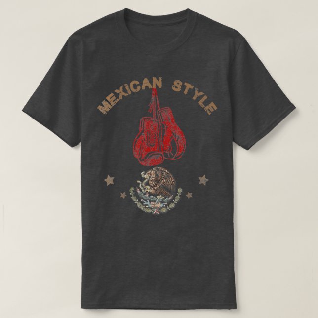 Mexican Vintage style boxing Great boxer  T-Shirt (Design Front)