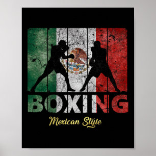 Mexican Vintage Style Boxing Great Boxing Poster