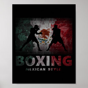 Mexican Vintage Style Boxing Great For A Boxer Poster