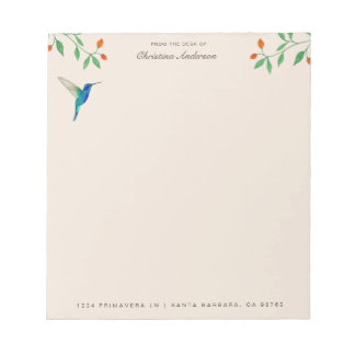 Mexican Violetear Hummingbird  Notepad