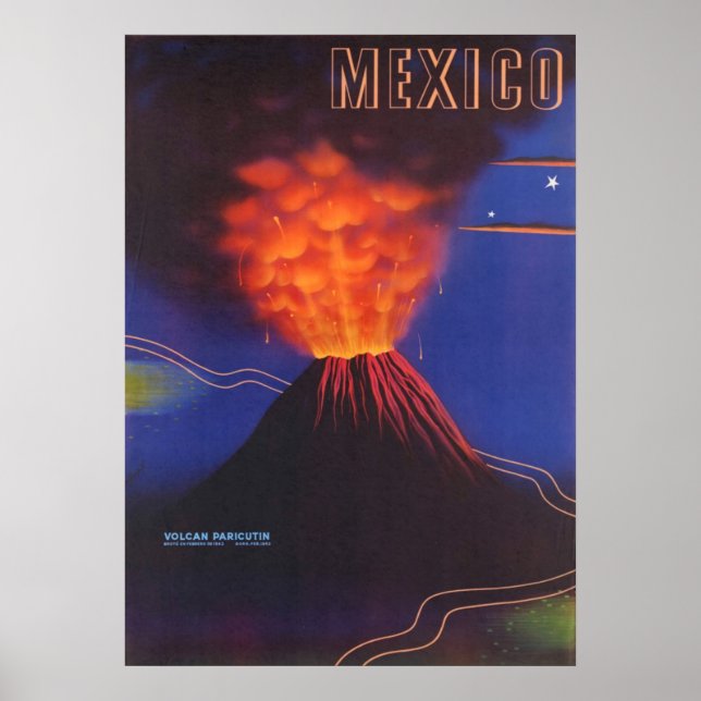 Mexican Volcano Poster (Front)