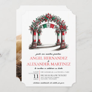 Mexican Wedding Celebration with Photo Invitation