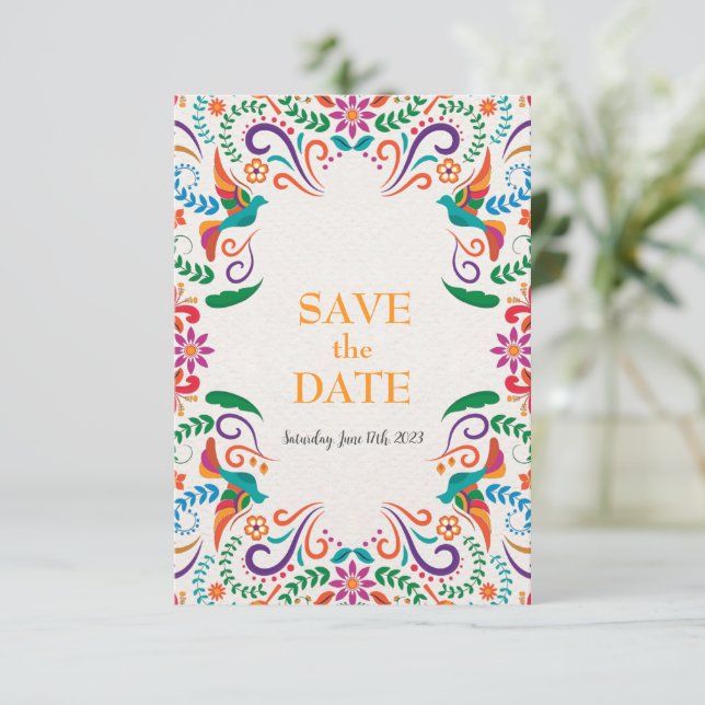 Mexican Wedding Custom Save the Date (Standing Front)